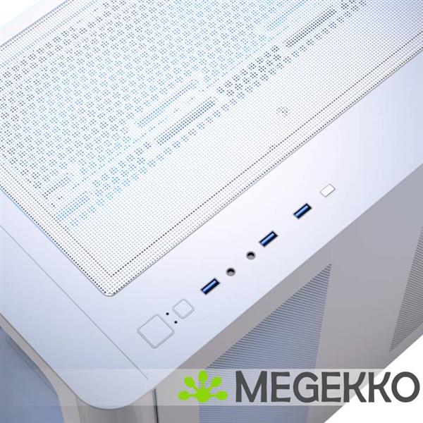 Grote foto aerocool p500c midi tower wit computers en software behuizingen en kasten