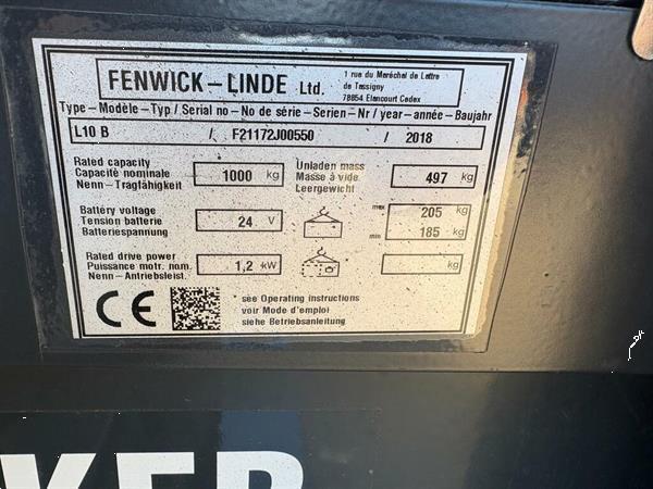 Grote foto vs 22715 elektrische stapelaar linde l10b doe het zelf en verbouw hefwerktuigen
