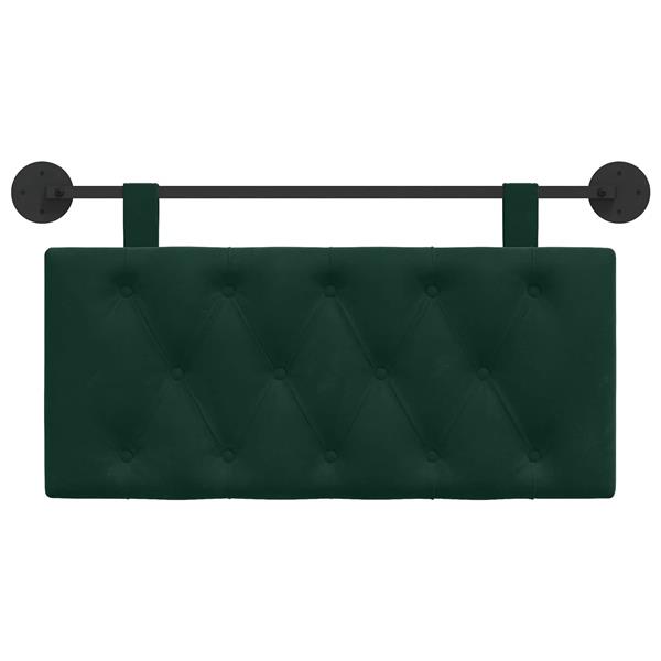 Grote foto vidaxl hangend hoofdeinde donkergroen 90 x 55 x 7 cm fluweel antiek en kunst stoelen en banken