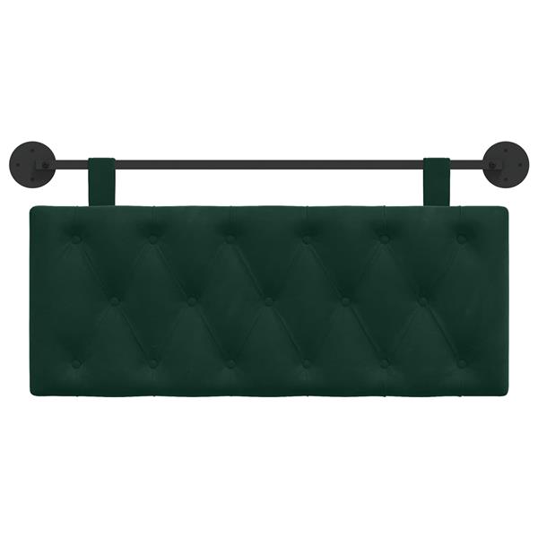 Grote foto vidaxl hangend hoofdeinde donkergroen 110 x 55 x 7 cm fluweel antiek en kunst stoelen en banken
