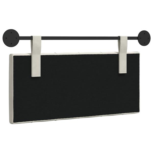 Grote foto vidaxl hangend hoofdeinde wandgemonteerd cr me 100 x 55 x 7 cm fluweel antiek en kunst stoelen en banken