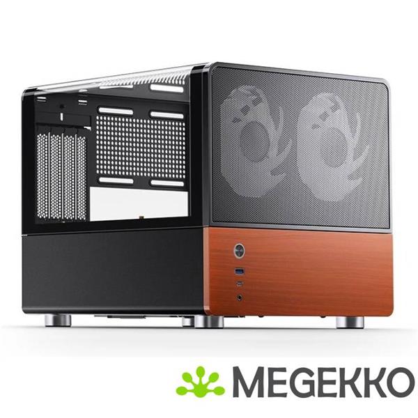 Grote foto jonsbo v12 black computers en software behuizingen en kasten