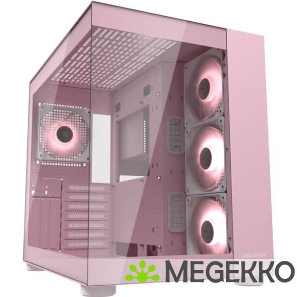Grote foto cougar gaming fv150 rgb midi tower roze computers en software behuizingen en kasten