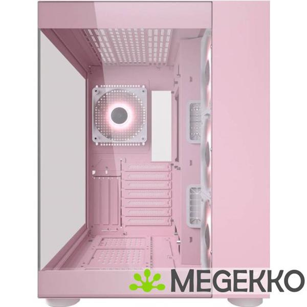 Grote foto cougar gaming fv150 rgb midi tower roze computers en software behuizingen en kasten