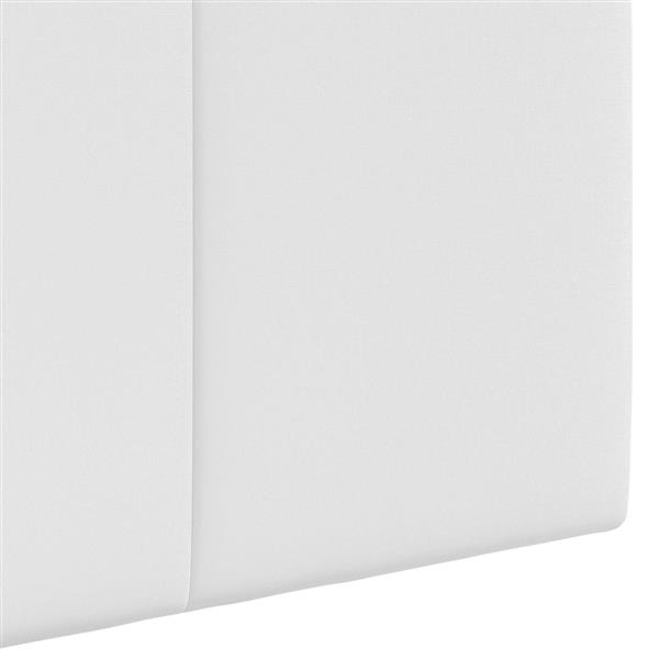 Grote foto vidaxl hangend hoofdeinde wandgemonteerd wit 170 x 55 x 5 cm stof antiek en kunst stoelen en banken