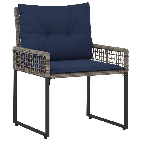 Grote foto vidaxl buitenmeubelset met kussen staal tuin en terras tuinmeubelen