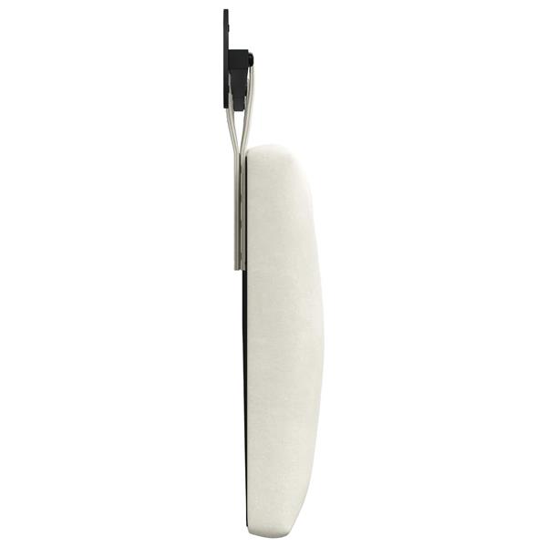 Grote foto vidaxl hangend hoofdeinde wandgemonteerd cr me 210 x 55 x 7 cm fluweel antiek en kunst stoelen en banken