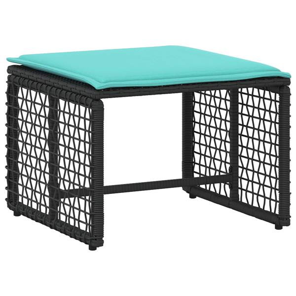 Grote foto vidaxl buitenmeubelset met kussen staal tuin en terras tuinmeubelen