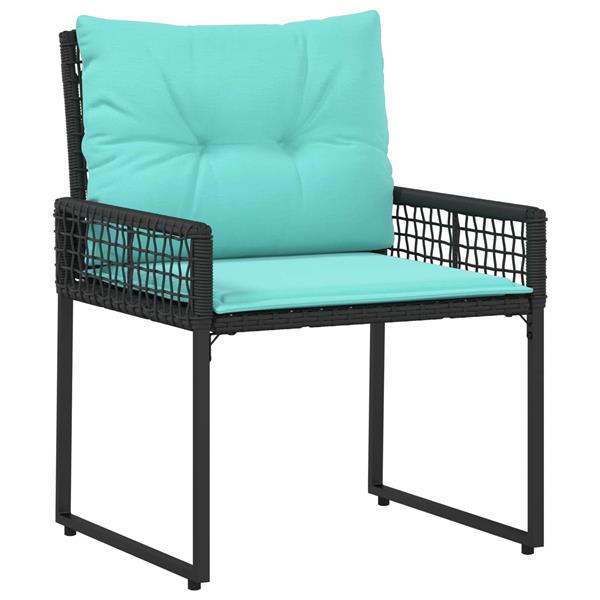 Grote foto vidaxl buitenmeubelset met kussen staal tuin en terras tuinmeubelen