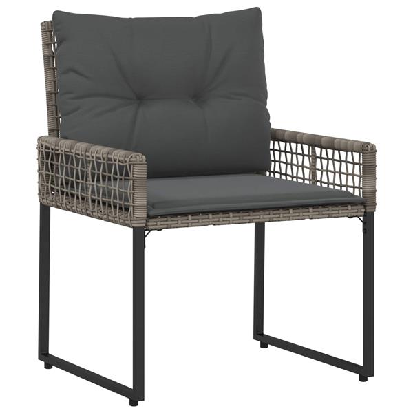 Grote foto vidaxl buitenmeubelset met kussen 5 pcs grijs tuin en terras tuinmeubelen