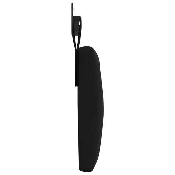 Grote foto vidaxl hangend hoofdeinde wandgemonteerd zwart 210 x 55 x 7 cm fluweel antiek en kunst stoelen en banken