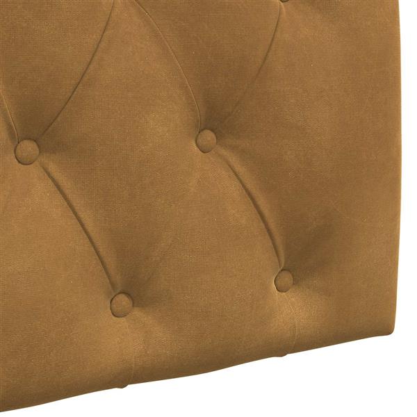 Grote foto vidaxl hangend hoofdeinde wandgemonteerd bruin 170 x 55 x 7 cm fluweel antiek en kunst stoelen en banken