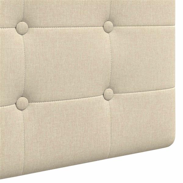 Grote foto vidaxl hangend hoofdeinde wandgemonteerd cr me 190 x 55 x 5 cm stof antiek en kunst stoelen en banken