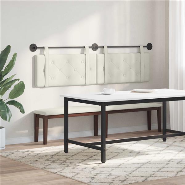 Grote foto vidaxl hangend hoofdeinde wandgemonteerd cr me 170 x 55 x 5 cm fluweel antiek en kunst stoelen en banken