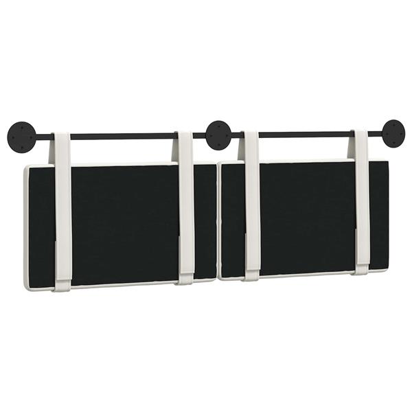 Grote foto vidaxl hangend hoofdeinde wandgemonteerd wit 150 x 55 x 5 cm nep leer antiek en kunst stoelen en banken