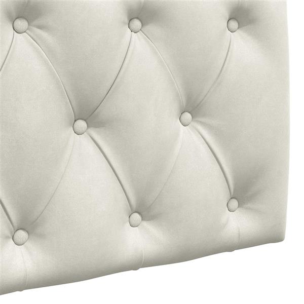 Grote foto vidaxl hangend hoofdeinde wandgemonteerd cr me 210 x 55 x 7 cm fluweel antiek en kunst stoelen en banken