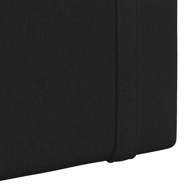 Grote foto vidaxl hangend hoofdeinde wandgemonteerd zwart 170 x 55 x 5 cm stof antiek en kunst stoelen en banken