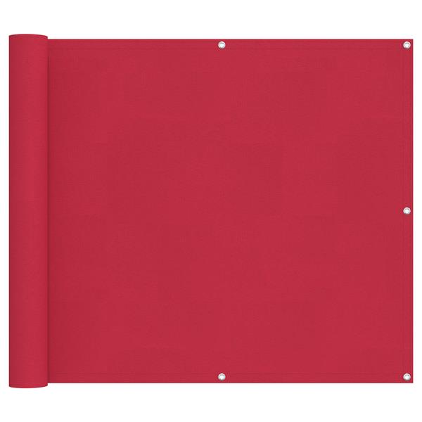 Grote foto vidaxl balkon scherm bordeauxrood 90 x 700 cm pu gecoat oxford alu tuin en terras overige tuin en terras