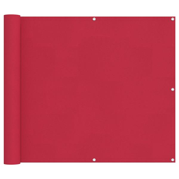 Grote foto vidaxl balkon scherm bordeauxrood 90 x 200 cm oxford stof tuin en terras overige tuin en terras