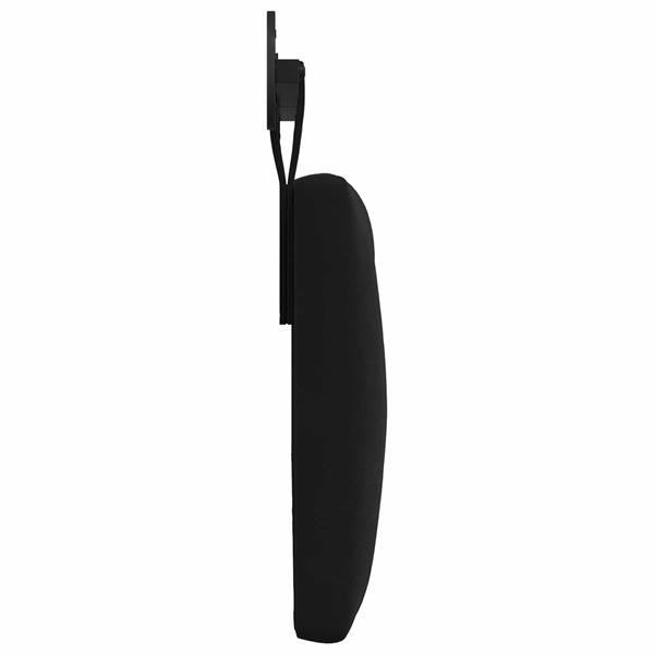 Grote foto vidaxl hangend hoofdeinde wandgemonteerd zwart 150 x 55 x 7 cm fluweel antiek en kunst stoelen en banken