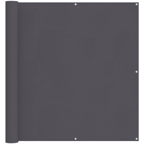 Grote foto vidaxl balkon scherm antraciet 120 x 200 cm pu gecoat oxford alu tuin en terras overige tuin en terras
