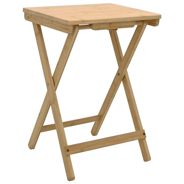 Grote foto vidaxl keuken tafel naturel 40 x 30 x 53 5 cm bamboe huis en inrichting eettafels