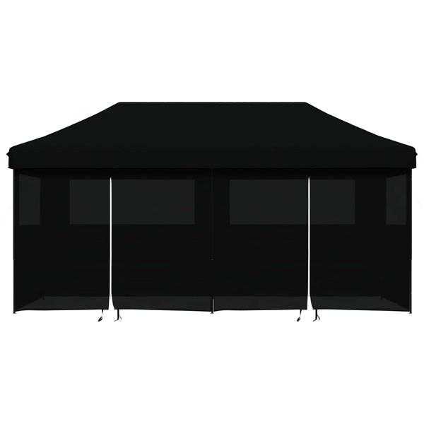 Grote foto vidaxl partytent zwart 292 x 580 x 315 cm oxford stof tuin en terras overige tuin en terras