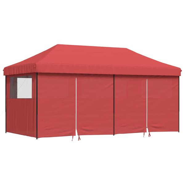Grote foto vidaxl partytent bordeauxrood 292 x 580 x 315 cm oxford stof tuin en terras overige tuin en terras
