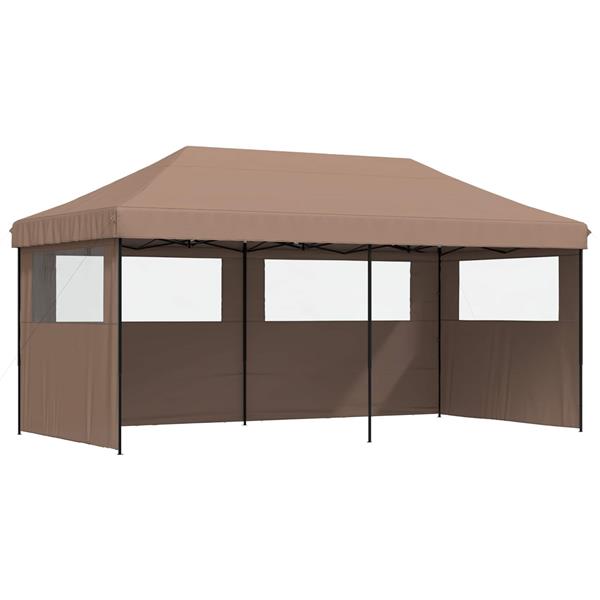 Grote foto vidaxl partytent bruin 292 x 580 x 315 cm oxford stof tuin en terras overige tuin en terras