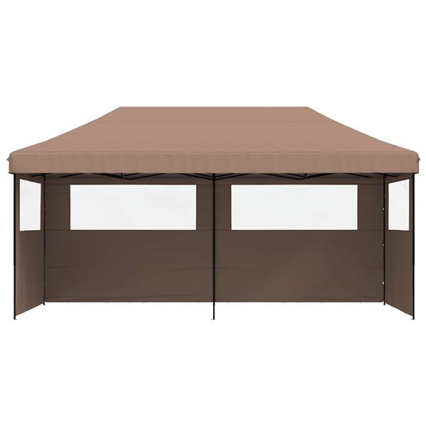 Grote foto vidaxl partytent bruin 292 x 580 x 315 cm oxford stof tuin en terras overige tuin en terras