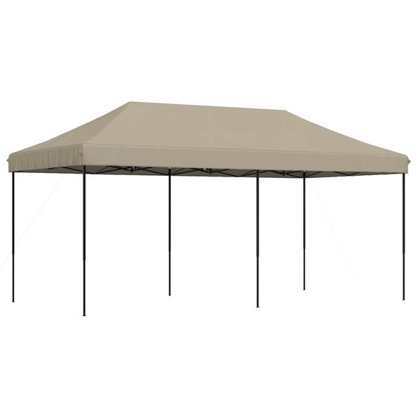 Grote foto vidaxl partytent taupe 292 x 580 x 315 cm oxford stof tuin en terras overige tuin en terras