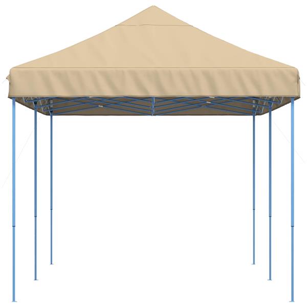 Grote foto vidaxl partytent beige 292 x 580 x 315 cm oxford stof tuin en terras overige tuin en terras