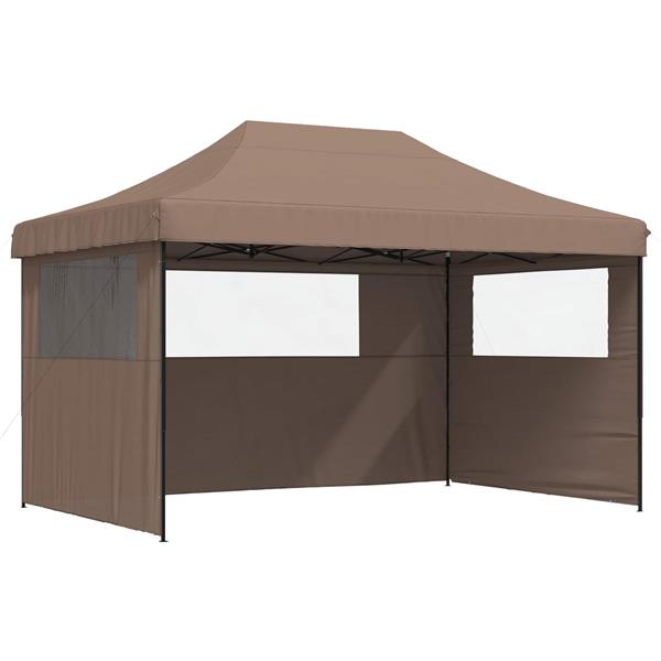 Grote foto vidaxl partytent bruin 292 x 440 x 315 cm oxford stof tuin en terras overige tuin en terras