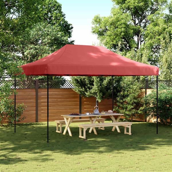 Grote foto vidaxl partytent bordeauxrood 292 x 440 x 315 cm oxford stof tuin en terras overige tuin en terras