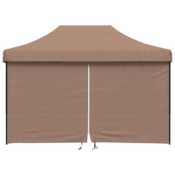Grote foto vidaxl partytent bruin 279 x 410 x 315 cm oxford stof tuin en terras overige tuin en terras