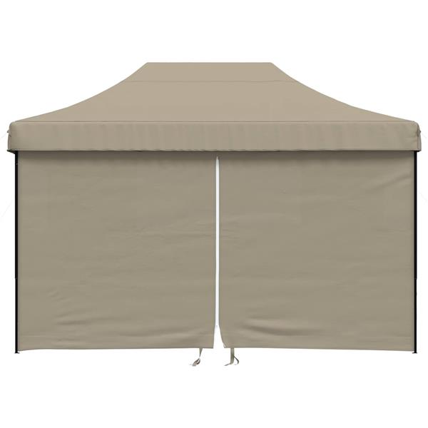 Grote foto vidaxl partytent taupe 279 x 410 x 315 cm oxford stof tuin en terras overige tuin en terras