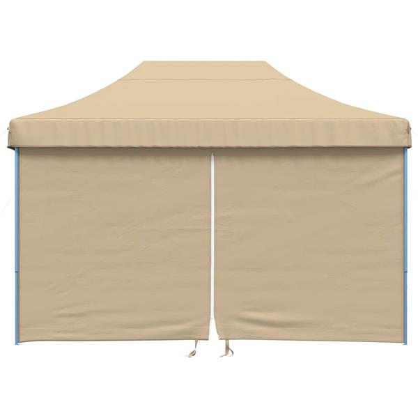 Grote foto vidaxl partytent beige 279 x 410 x 315 cm oxford stof tuin en terras overige tuin en terras