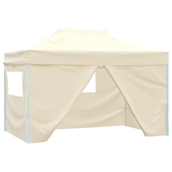 Grote foto vidaxl partytent cr me 280 x 410 x 315 cm oxford stof tuin en terras overige tuin en terras