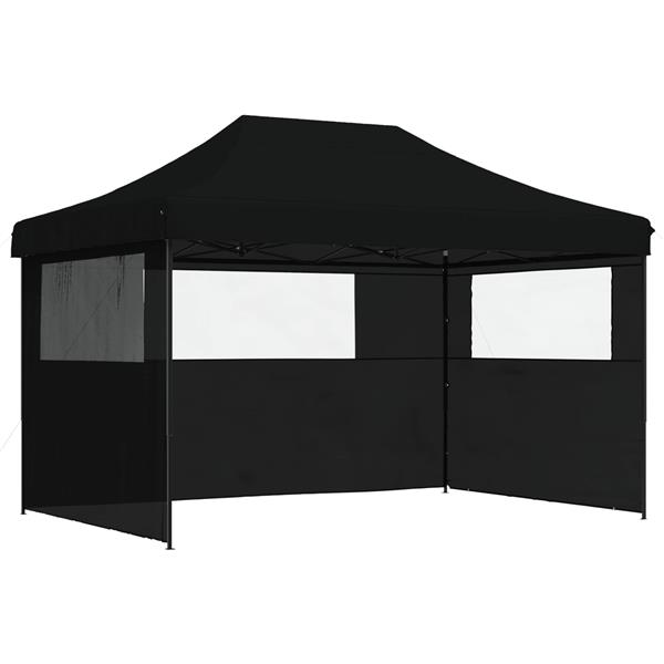 Grote foto vidaxl partytent zwart 279 x 410 x 315 cm oxford stof tuin en terras overige tuin en terras
