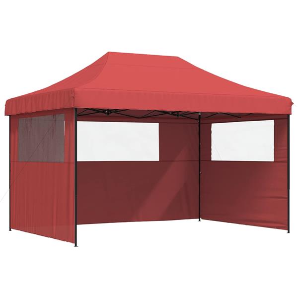Grote foto vidaxl partytent bordeauxrood 279 x 410 x 315 cm oxford stof tuin en terras overige tuin en terras