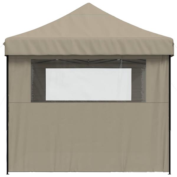 Grote foto vidaxl partytent taupe 279 x 410 x 315 cm oxford stof tuin en terras overige tuin en terras