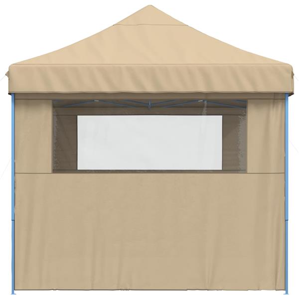 Grote foto vidaxl partytent beige 279 x 410 x 315 cm oxford stof tuin en terras overige tuin en terras