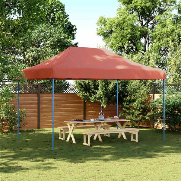 Grote foto vidaxl partytent terracotta 279 x 410 x 315 cm oxford stof tuin en terras overige tuin en terras