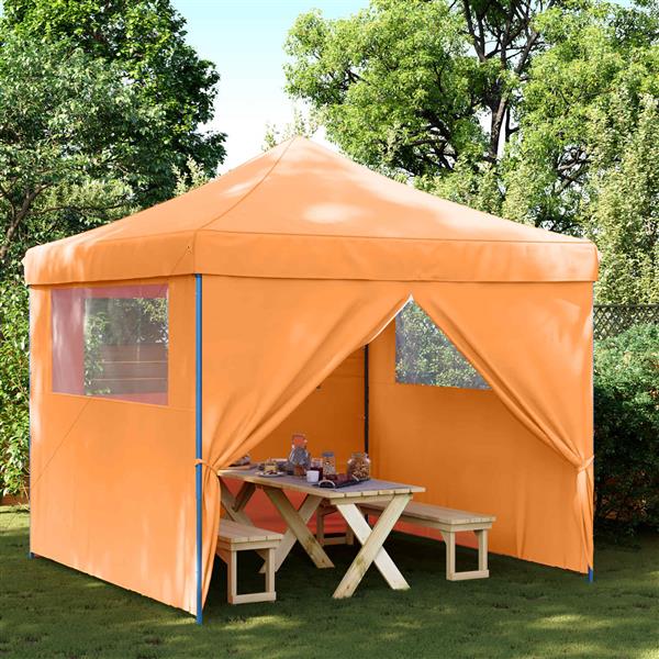 Grote foto vidaxl partytent oranje 292 x 292 x 315 cm oxford stof tuin en terras overige tuin en terras