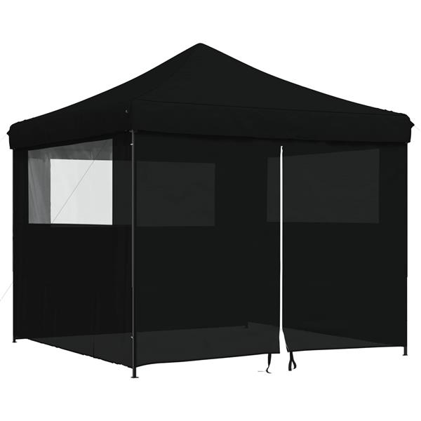 Grote foto vidaxl partytent zwart 292 x 292 x 315 cm oxford stof tuin en terras overige tuin en terras