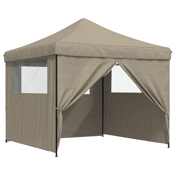 Grote foto vidaxl partytent taupe 292 x 292 x 315 cm oxford stof tuin en terras overige tuin en terras