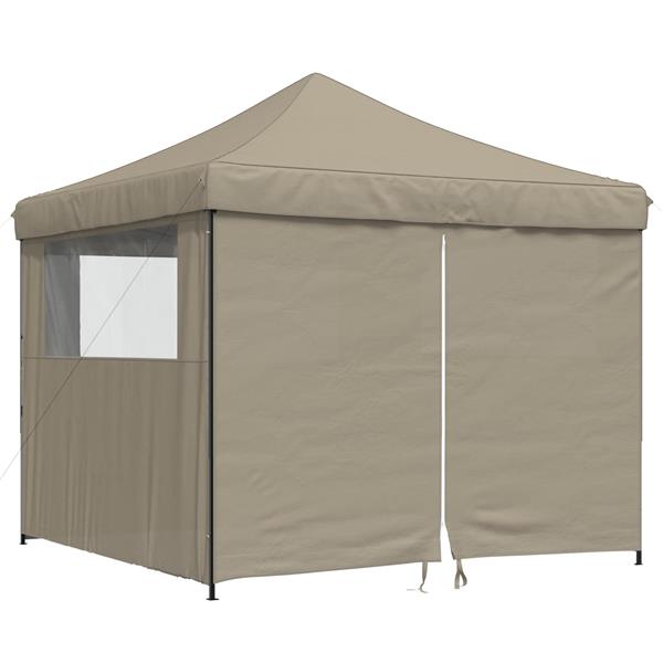 Grote foto vidaxl partytent taupe 292 x 292 x 315 cm oxford stof tuin en terras overige tuin en terras