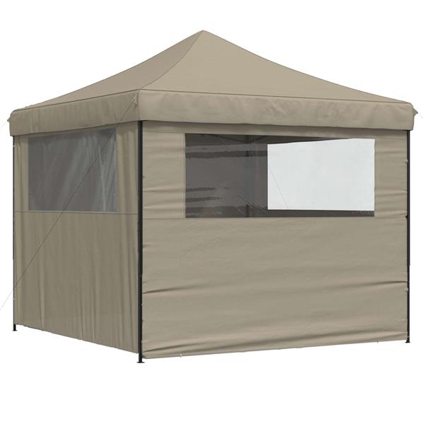 Grote foto vidaxl partytent taupe 292 x 292 x 315 cm oxford stof tuin en terras overige tuin en terras