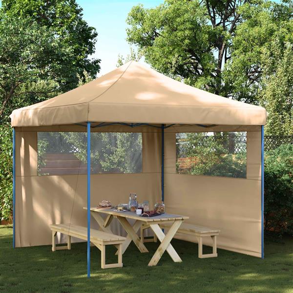 Grote foto vidaxl partytent beige 292 x 292 x 315 cm oxford stof tuin en terras overige tuin en terras