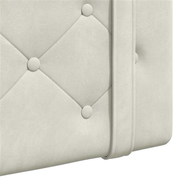 Grote foto vidaxl hangend hoofdeinde wandgemonteerd cr me 190 x 55 x 5 cm fluweel antiek en kunst stoelen en banken